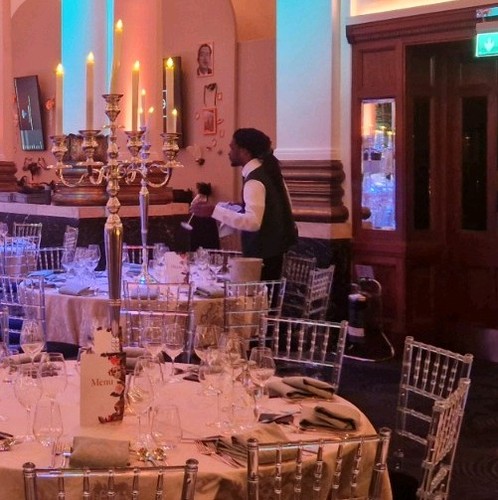 Large 100cm candelabra silver - candelabra,