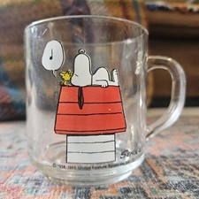 Vintage Peanuts Snoopy Glass