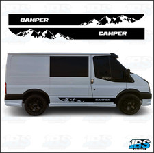 FITS SWB CAMPER Van Side Graphics Decals Stickers SET