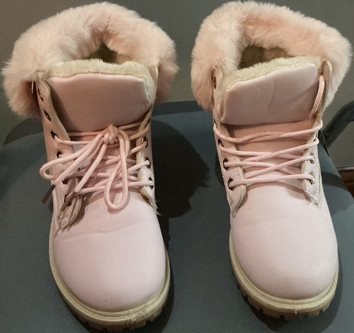 Womens girls pink lace - womens/girls, lace-up