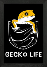 Leopard Gecko Life Framed Wall