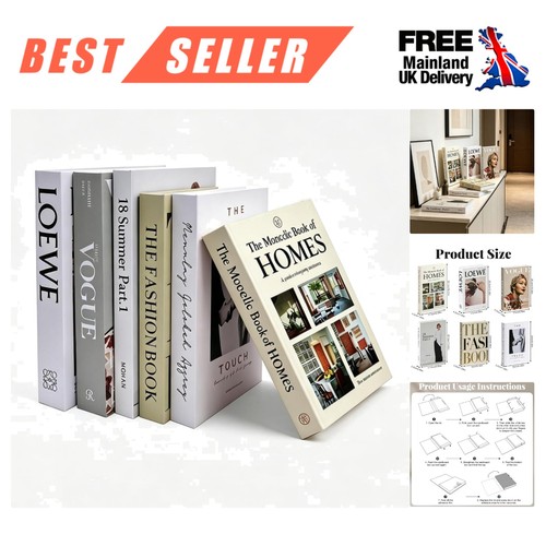 6pcs elegant faux books - faux,