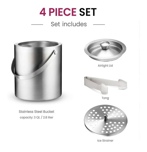 Ice bucket double wall 8l - double, 2.8l