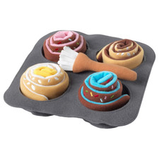 Ikea DUKTIG 6-piece roll set cinnamon/bun for boys and girls