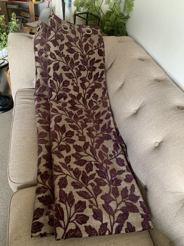 Dunelm plum cut velvet - cut,