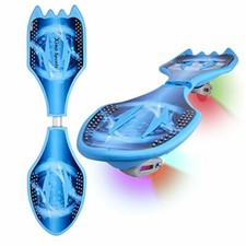 Deluxe Junior Caster Board in Amazing Blue Color, with Illuminating Wheels for..