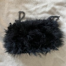 Topshop Black Feather Bag
