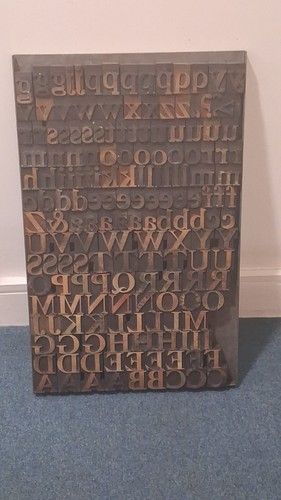 Wooden letterpress printing - wooden,