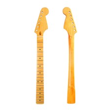 Maple Strat Electric Guitar Neck DIY For ST Parts Replacement Inlaid 22 Frets Ku