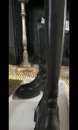 Mustang long leather boots - long,