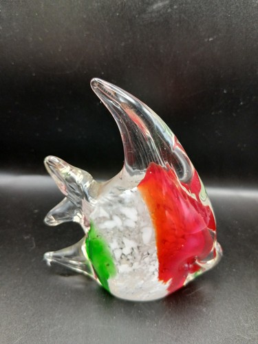 Vintage art glass fish murano - art,