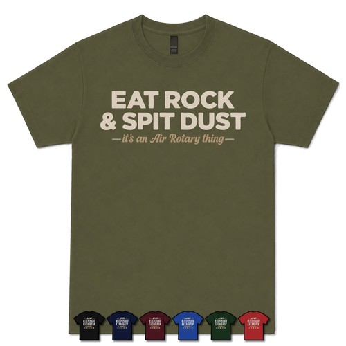 Eat rock spit dust air - eat,
