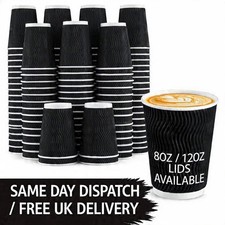 Black Disposable Coffee Cups