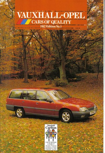 Vauxhall opel range - range, 1987