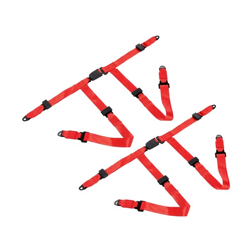 Red point racing - red, harness