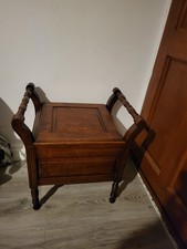 Antique Wooden Commode Chair
