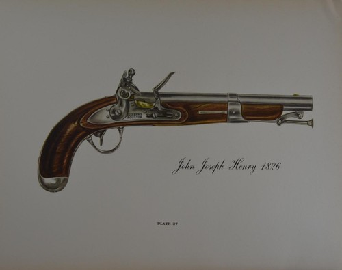 Antique flintlock gun pistol - flintlock,