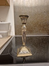 Decorative White Metal Solid Victorian Style Candlestick