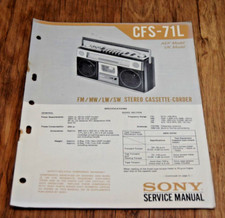 Sony CFS 71L Cassette Corder