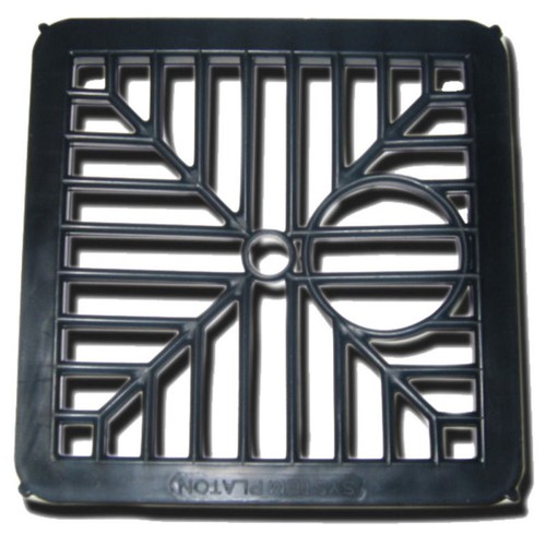 Black plastic square - black,