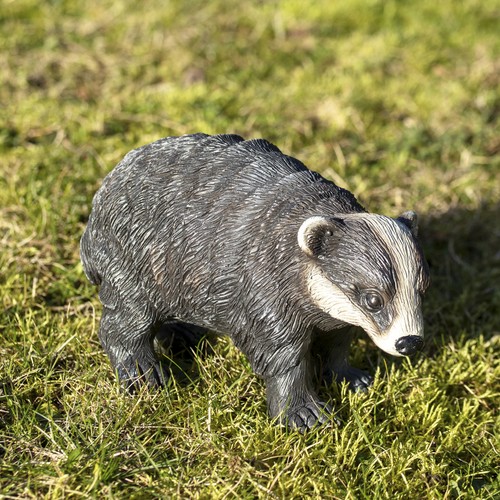 Badger cub garden ornament - badger,