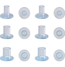 6 Pair Clear High Heel