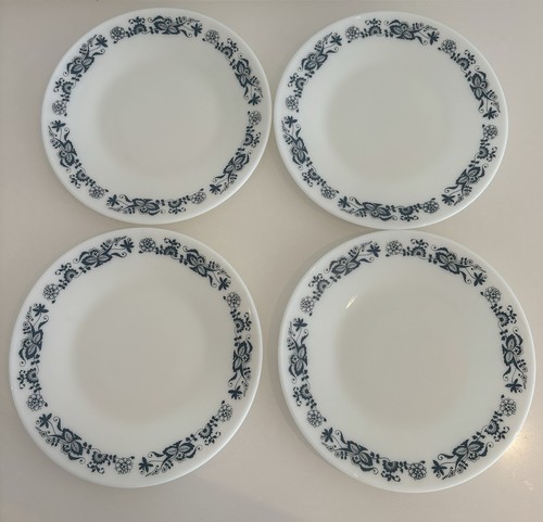 Vintage pyrex blue floral - pyrex,