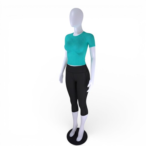 Matte white plastic female - white,