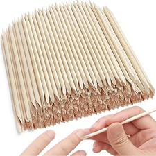 Orange Wood Cuticle Sticks Nail Art Cuticle Pusher Tool Remover Many Options UK