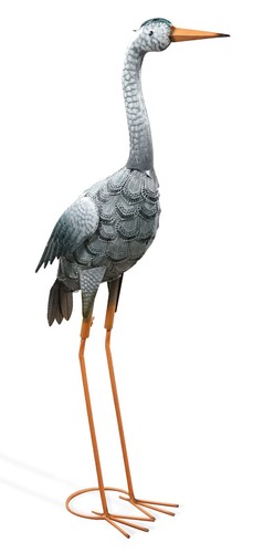 Metal heron garden - heron, ornament