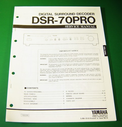 Original yamaha dsr - yamaha, dsr-70pro