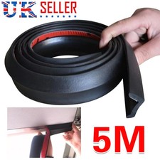 5M Garage Door Bottom Weather Stripping Rubber Seal Strip Replacement Door Black