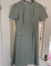 Vintage A-line Green And White