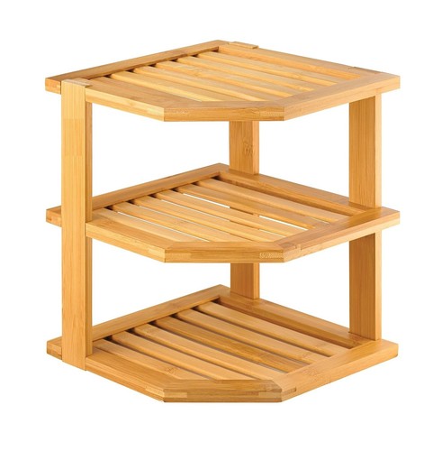 Tier wooden corner shelf - 3,