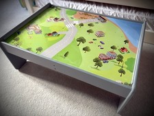 Wooden Play Train Table Kids