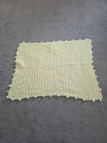 Handmade pale yellow crocheted