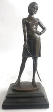 Extremely rare erotic Art Deco bronze sculpture of the classics Hot Cast Figure