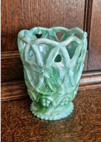 Victorian green slag malachite - slag,