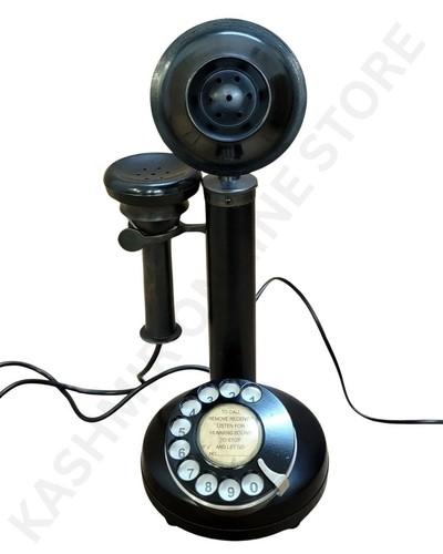 Old style black candlestick - black,