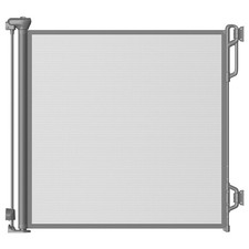 Retractable Baby Gate - 55" Wide Safety Gate for Stairs & Doorways - Gray