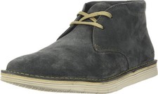 Clarks Mens Suede Boots Grey