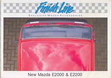 Mazda E2000 & E2200 Panel Van Accessories circa 1990 Original UK Brochure