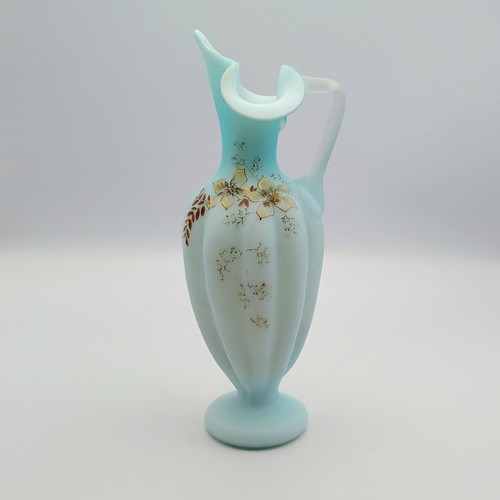 Pale blue cased satin glass - pale,