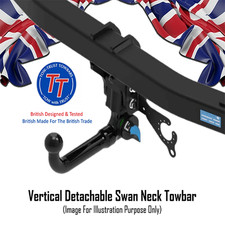 Tow-Trust Detachable Swan Neck Towbar Volkswagen Golf Mk 4 Hatchback 1998 - 2004