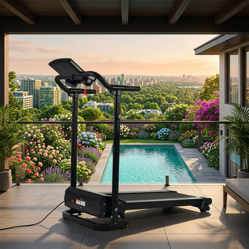 Foldable treadmill with - foldable,