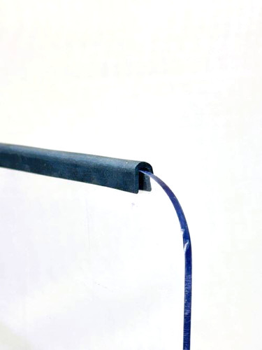 Black rubber channel edging - black,