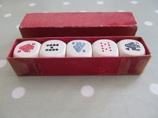 SET OF LARGE VINTAGE POKER