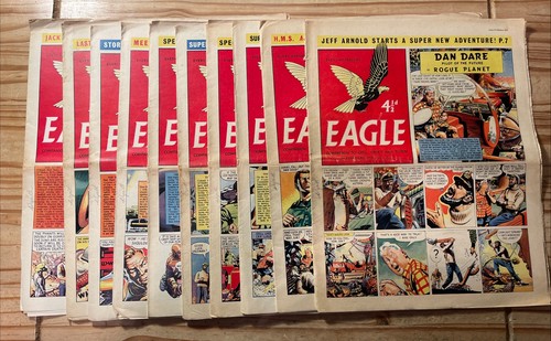 Eagle comic x10 vg - g, 1956