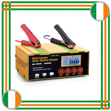 Dsgkuu 12A Car Battery Charger, 12V 24V Smart Fully Automatic Charger Maintainer