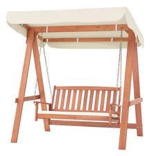 2 Seat Wooden Garden Swing